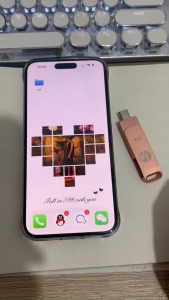 HP 4 ใน 1 1TB iphone OTG Pendrive OTG USB Flash Drive Android TypeC ไฟฟ้า USB 3.0 พอร์ตความเร็วสูง จัดส่งจากกรุงเทพฯ