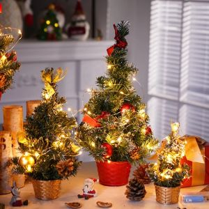 20/40cm Table LED Christmas Tree Nightlight Decoration Desktop Artificial New Year Gift Christmas Tree Navidad Home Decor