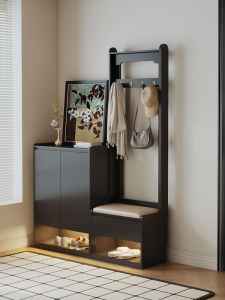 ZUNTONGGE | Integrated Entry Shoe Bench and Coat Rack Storage Cabinet