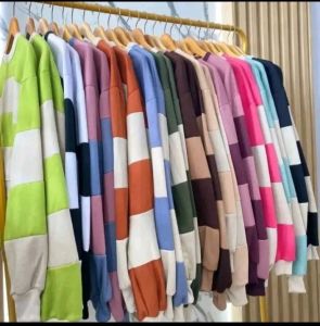 TGL Vicky Collar Crop / Basic Oversize - HARGA SATUAN BUKAN COUPLE - Korean Style Atasan Wanita Sweater Crop Fleece