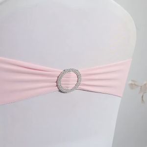 10PCS/SET Upscale Hotel Wedding Decoration Bow Chair Streamers Chair Cover Elastic Strap