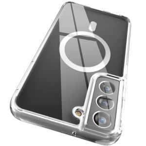 LS | Clear Magnetic Case For Magsafe Samsung Galaxy S26 S25 S24 S23 FE S22 S21 Note20 Ultra Plus MacSafe Transparent Shockproof Cover