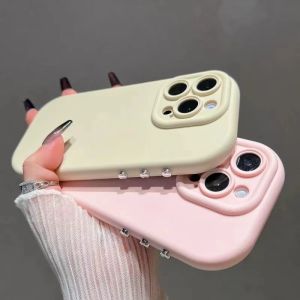 Candy Color Silicone Phone Cover For iPhone 11 15 14 13 12 14 Pro Max 14 15 Plus Camera Lens Shockproof Plain Soft TPU Cases