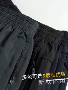 Mens high-end shorts summer ice silk new sports slimming fashion loose casual beach straight leg pants