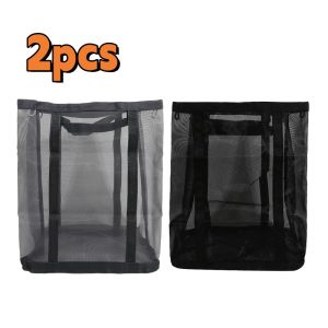 Nylon Mesh Laundry Basket Foldable Dirty Clothes Storage Bag Suitable for Bedroom Bathroom Portable Independent Laundry Hamper