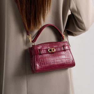 Fashionable Red Kelly Crossbody Bag Womens Handbag Shoulder Bag Wedding Bag Stylish Trendy Bag for Ladies Square Shape