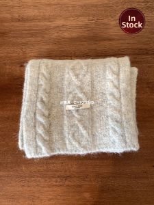 Warm Thick Wool Blend Scarf Knitted Neck Wrap