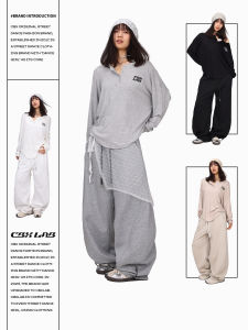 CBXLAB Street Dance Trendy Brand "Banana Pants" Pure Color Hip Hop Retro Spring Jazz American Street Dance Sport Pants
