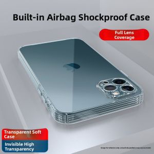 RISEOUS | Ultra-Thin Transparent Drop Protection Full Coverage Lens Case for iPhone 14 Plus