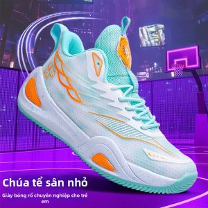 Giày Bóng Rổ Học Sinh Trung Học Cơ Sở Chống Trượt Khử Mùi Thoáng Khí