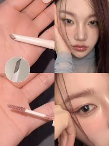 Unny Double-Ended Eyebrow Brush And Tint Mascara Waterproof Long-Lasting Natural Looking Womens Wild Eyebrow Light Brown