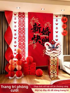XIKUNLE | Wedding Decoration Set for Bride and Groom Room Living Room Hotel High-end Feeling