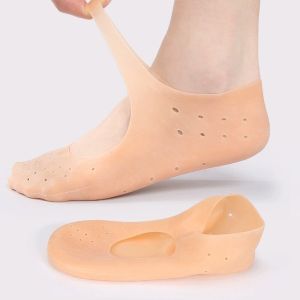 Silicone Insoles Moisturizing Socks Heel Protector Anti Crack Foot Spa Socks Gel Insoles Foot Care