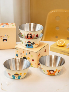 MODERN SWEETHOME | Personal Childrens Food Grade 304 Stainless Steel Bowl