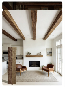 BEIQIVI | Retro Solid Elm Wood Ceiling and Wall Paneling Boards
