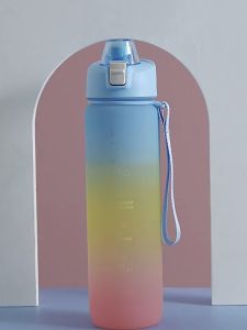 1000ML Sports Water Bottle Large Capacity Gradient Cup Drinkware Outdoor Travel Gym Frosted Portable Drinking Bottles