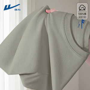 Warrior Pure Cotton round Neck Short Sleeve Mens T-Shirt Casual Breathable Summer Fashion Brand Chinese Teenager Clothing