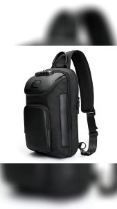 REEYEE 5043 Men Chest Waist Sling Bag Combination Lock Tas Selempang