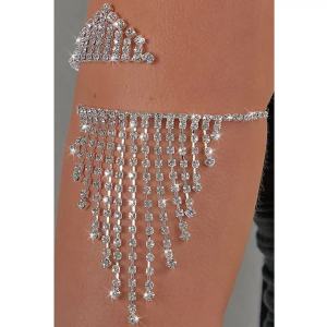 Vòng Tay Charm Đá Pha Lê Hình Xoắn Ốc StoneFans Dành Cho Nữ Kiểu Vòng Tay Đeo Bắp Tay Chất Liệu Co Giãn Thích Hợp Làm Quà Tặng Đám Cưới Tiệc Cưới.