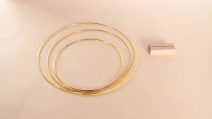 15-30cm Metal Floral Hoop Centerpiece for Table Craft Gold Hoop Rings Wreath Macrame  for DIY Home Wedding Table Decoration