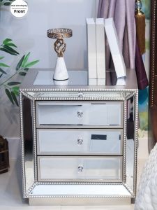 European Entry Lux Mirror Bedroom Bedside Table Living Room Simple Sofa Storage Cabinet Hotel Homestay Designer Furniture