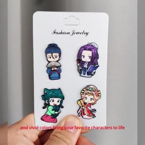 Bandai | Maomao Japanese Anime Character Enamel Lapel Brooch Cute Fashion Decor Pin for Backpack And Jean Jacket