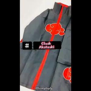 hiCosplayDy Kids Adult Naruto Akatsuki Cloak Anime Cosplay Costume Set Itachi Robe With Headband Ring Halloween Cosplay