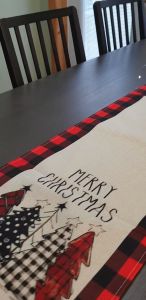 Christmas Tree Table Runner Red Merry Christmas Dining Table Runner Luxury Coffee Table Christmas Table Decoration Christmas Yard Flags Double Sided Printed