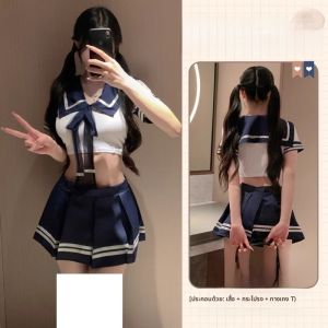 เสื้อเชิ้ตแขนสั้นผู้หญิงสไตล์ JK ชุดนักเรียนญี่ปุ่น ทรงเข้ารูป สีขาว ชุดเสื้อผ้าทำงานฤดูร้อน แฟชั่นลำลอง เสื้อเชิ้ตผู้หญิง