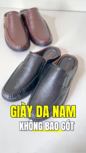 Giày Sục Nam Da Thật