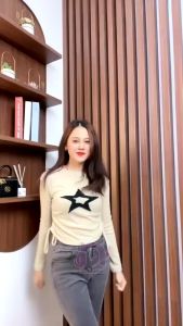 STARLA RIB KNIT TALI SERUT PINGGIR ATASAN WANITA || BLOUSE HOT GIRL KOREAN STYLE