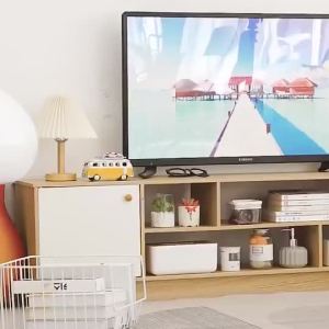 TV Cabinet Modern Bedroom Living Room Floor Cabinet Solid Wood lrs002.sg