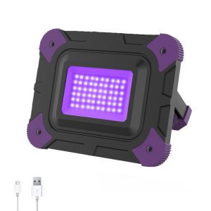 1/2PCS LED UV Floodlight ชาร์จเรืองแสงปาร์ตี้ดิสโก้เวทีแสง Ultravilet กลางแจ้ง IP66 น้ําท่วม Blacklight สําหรับคริสต์มาส