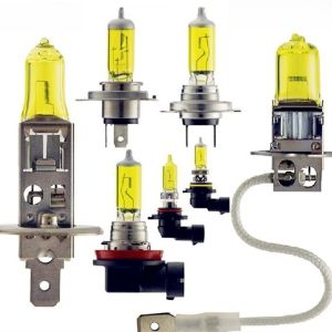 Đèn Xe Hơi LED Vàng H4 H7 Đèn Pha Vàng H1 Đèn Pha Xa H3 H8 H11 Đèn Pha Vàng Chống Sương Mù Đèn Pha Vàng Bóng Đèn