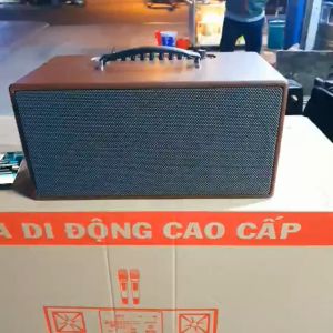 loa  mini  xách tay  công suất lớn  100w  2 mic  kim loại bass  mạnh