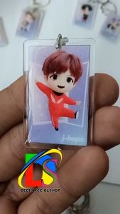 Gantungan Kunci Akrilik Lapis Resin Epoxy / Keychain Acrylic Resin Epoxy / Unik /