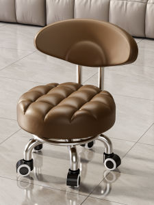 Modern Minimalist Folding Chair with Casters Home Furniture Small Stool with Backrest for Baby Sitting in Living Room