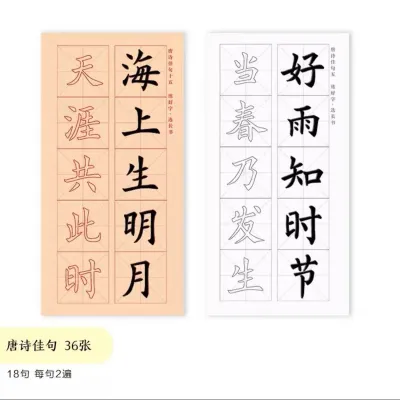 SG Traditional Calligraphy Copybook for Beginners Practice Regular Script for Elementary Students Introductory Calligraphy Tracing Xuan Paper Chinese Calligraphy Practice Tool