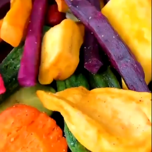 Dried Mixed Fruits And Vegetables Crisp Winme 11 in 1 Fruit Chips Fried Veggies Ready to Eat Rich Nutrition