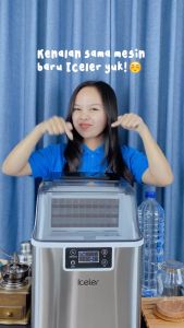 Mesin Es Cube Iceler 25 kg per hari Pembuat Es Batu Ice Maker