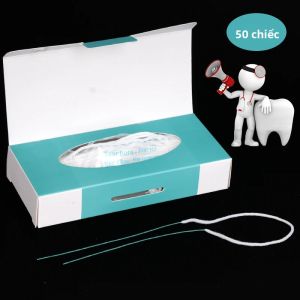 50 Chiếc Chỉ Nha Khoa Đa Năng Tăm Chỉ Nha Khoa Chỉnh Nha Dây Làm Sạch Mở Rộng Cho Người Lớn Chất Liệu Cotton