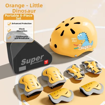SUPER YOUNGSTER | Child Safety Gear Skateboard Set Knee Pads Elbow Pads Anti-Fall Bike Riding Helmet