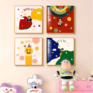 YASISHA | Cartoon Decorative Wall Art for Girls Bedroom