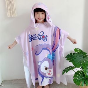 Khăn Tắm Áo Tắm Giữ Ấm Chống Gió Tắm Bơi Bơi Nhanh Khô Thấm Nước Trẻ Em Nam Nữ Áo Choàng Tắm Bãi Biển Hoạt Hình