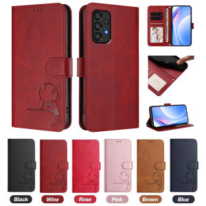 3D Bear Leather Phone Wallet Case Book For Samsung Galaxy A12 A22 A32 A52 A72 A21s A41 A51 A71 A10 A20 A50 M33 M34 M35 M36 Cover