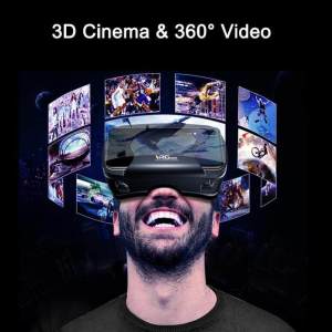 💥Dream Best🔥 3D Movies/Games Vr Box Immersive Virtual Reality Glasses Headset With Remote Controller Built-In Hd Aspherical Lens Perfect Gifts Choices Fit For 5-7 Inches Smart Phones For Children And Adults