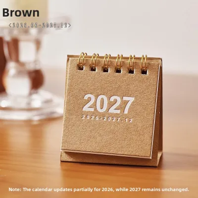 ZAOMO | Vintage Portable 2027 Mini Desk Calendar