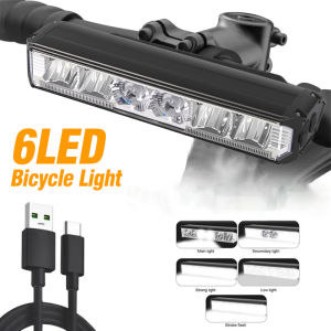 Bright Bike Headlight - USB-C Rechargeable 2000LM LED IPX5 Waterproof Cycling Light for Road/MTB Night Riding (5 Light Modes)