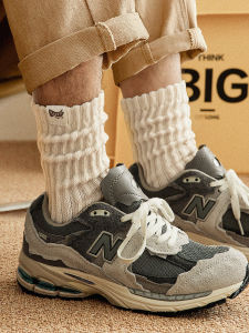 Shawn Yue Thick Yarn Socks Men Pure Cotton Summer Thin Mid-Calf Length Socks Japanese Style Pile Style Couple Sports Stockings Spring & Fall