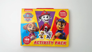 Nickeledeon Paw Patrol Activity Pack For Kids Easy To Bring Case With Books & Stickers